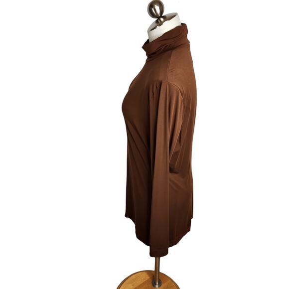 Commando Butter Long‎ Sleeve Turtleneck Women's Large Brown - Picture 7 of 8